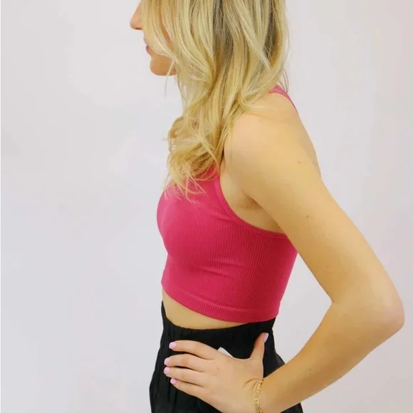 NWT Free People Free Throw Crop Top Passion Fruit - Picture 4 of 7